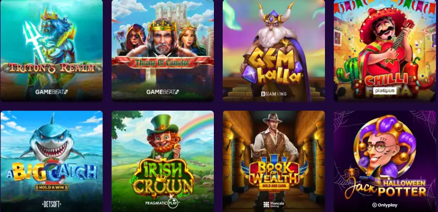 Sekabet online casino Çeşitli Oyun Kategorileri
